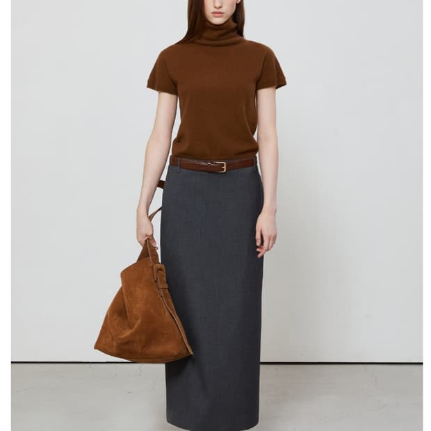 노티아 스탠다드핏 롱 스커트