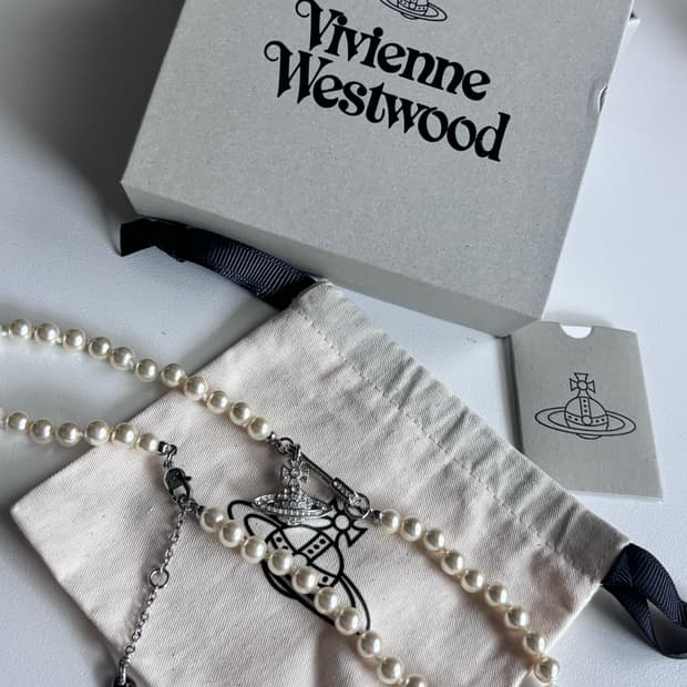 비비안웨스트우드 목걸이 루크리스 펄 초커 목걸이 진주