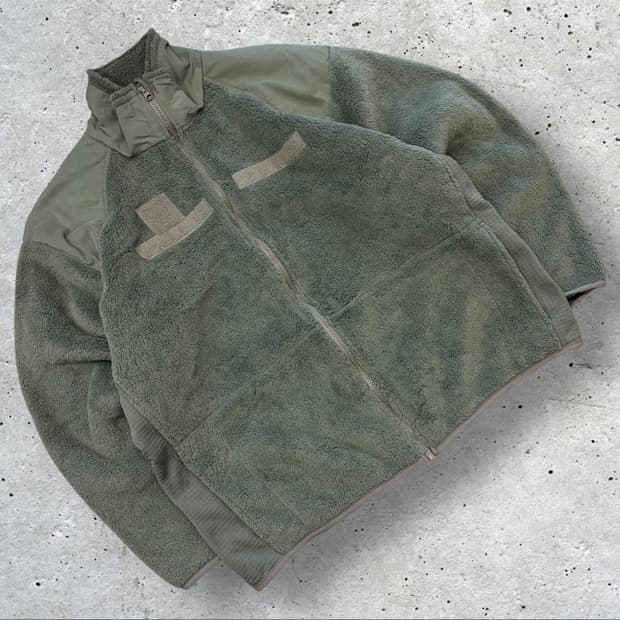 [L] 미군 GEN III 카키색 플리스 자켓 집업 점퍼 B760