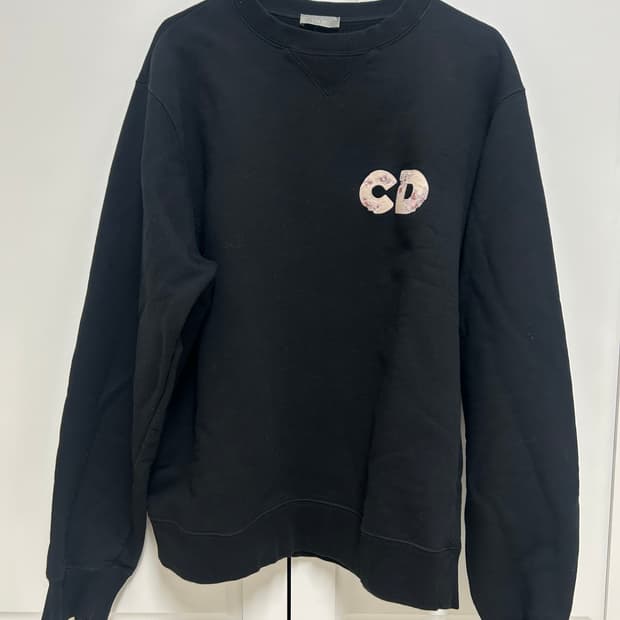 디올 아샴 cd 베스킷볼 맨투맨 블랙 XL