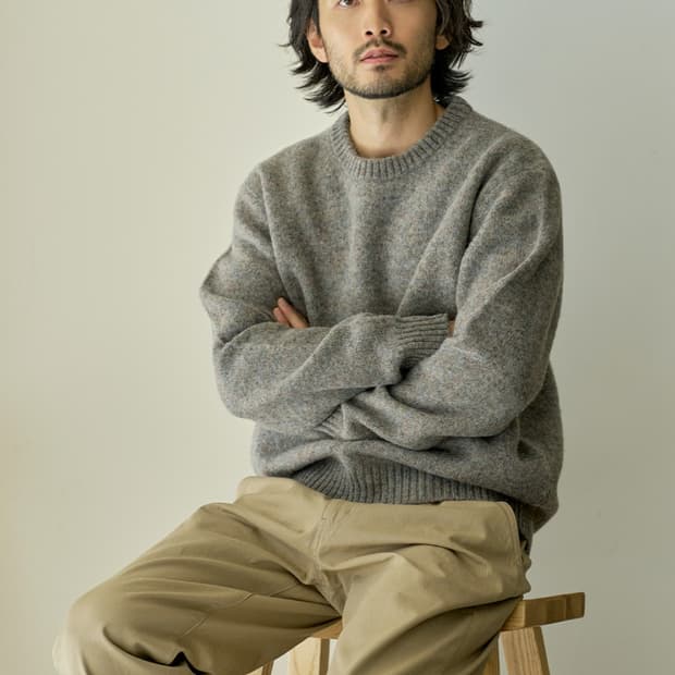 매너그램 셔틀랜드 울 쉐기독 니트