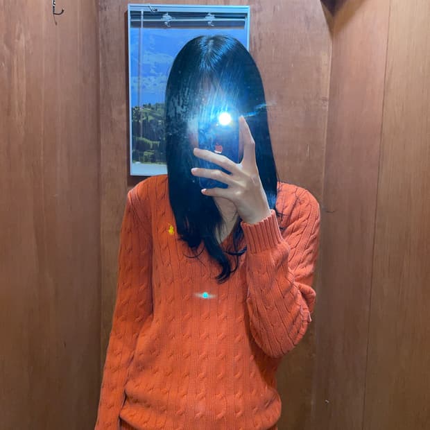 (M) POLO 폴로 랄프로렌 스포츠 케이블 브이넥 니트