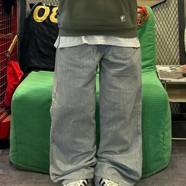 Hugo Boss gray cotton wide pan