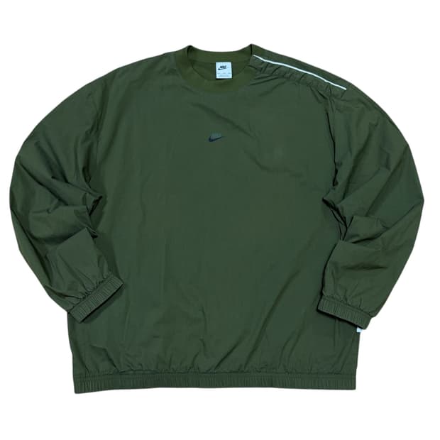 나이키 카키 그린 오버핏 웜업 바람막이