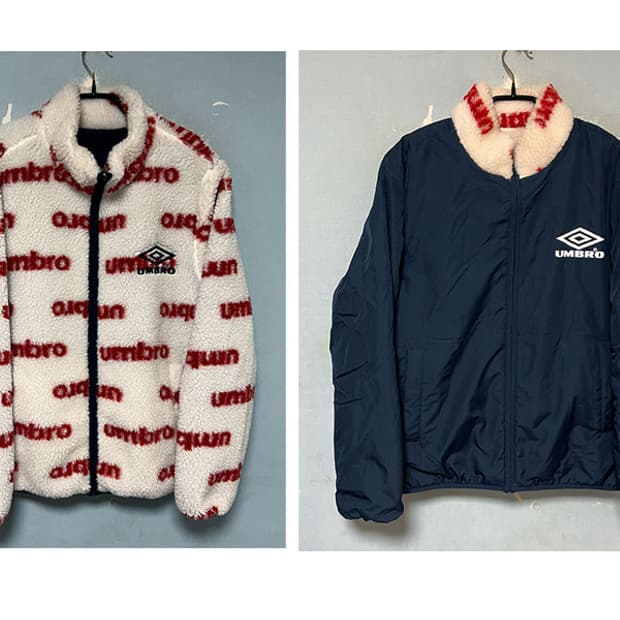 엄브로 양면점퍼 뽀글이 캐주얼 L 100