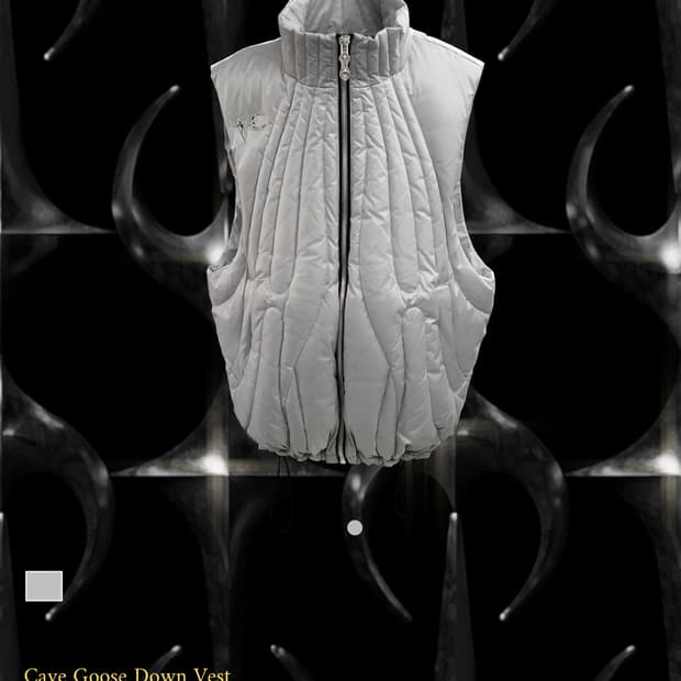 떠그클럽 케이브 구스다운 베스트 2사이즈 실버