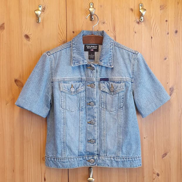 55.폴로 데님 반팔자켓