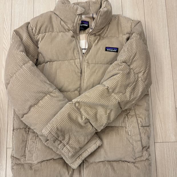 파타고니아 코듀로이 패딩 우먼즈 m 베이지