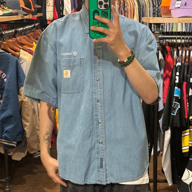 [HI] 칼하트 반팔 데님셔츠