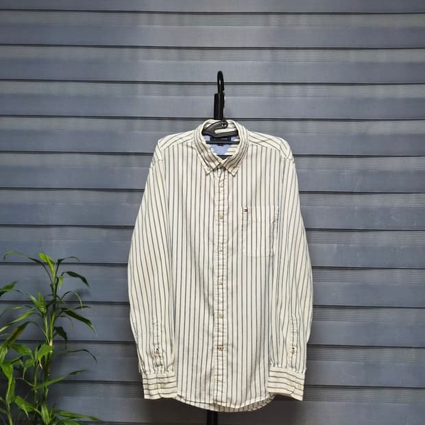 타미힐피거 스트라이프 셔츠 L/G