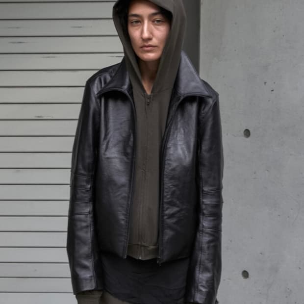 머듈 레더 자켓 3 appendix leather jacket black