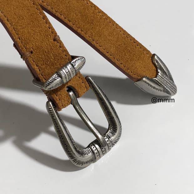 [Unisex] 클래식 웨스턴 스웨이드 벨트