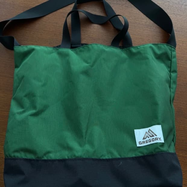 그레고리 리버시블(블랙/그린) 숄더백