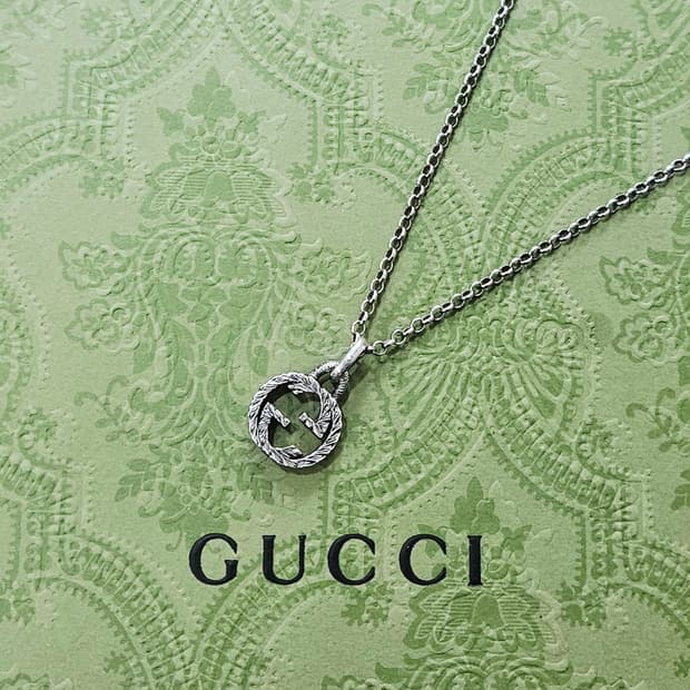 구찌 인터로킹 G 팬던트 목걸이 [정품]