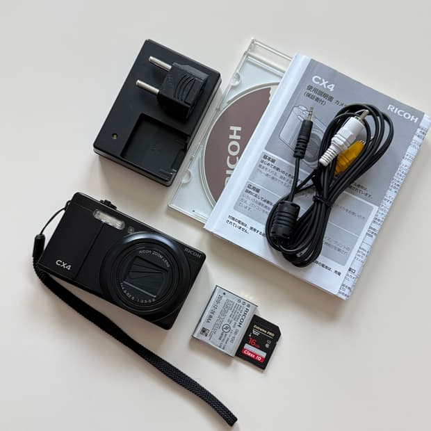 리코 ricoh cx4 빈티지 디카 디지털카메라 블랙