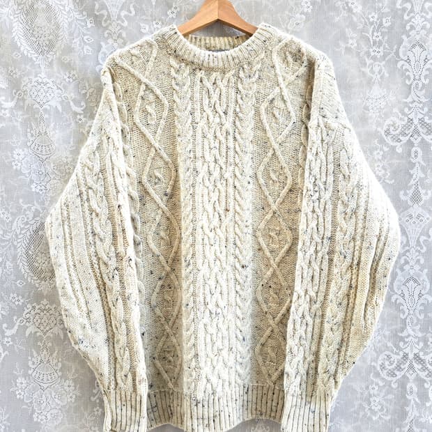 90s 브루스 필드 피셔맨 니트 (made in scotland)