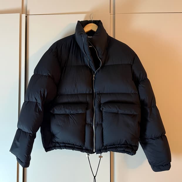 남자 오라리 패딩 블랙 판매합니다