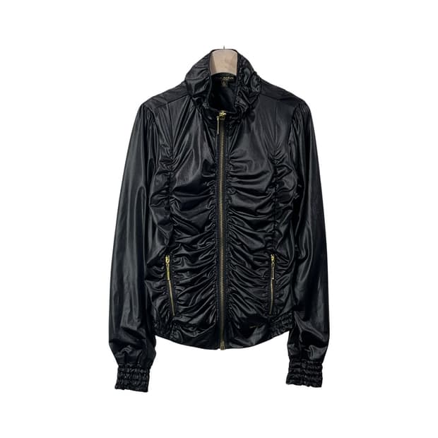 [ROCAWEAR] 로카웨어 셔링 디테일 글로시 블루종
