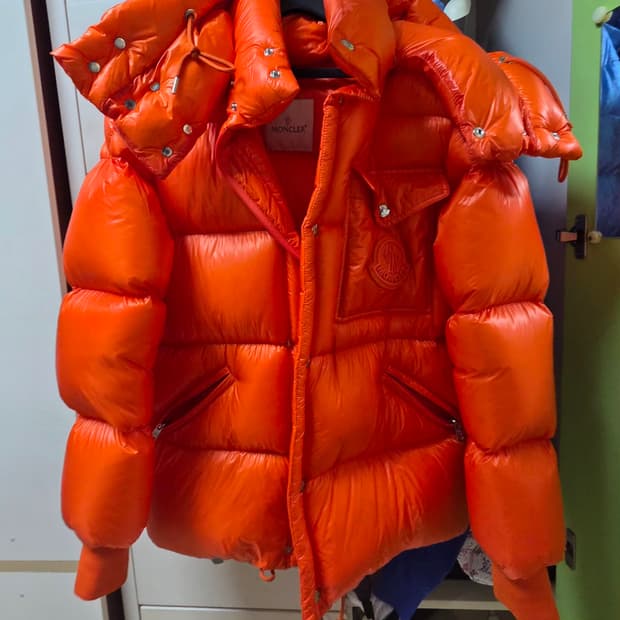 몽클레어 몽클레르 라멘틴 쇼트 다운 자켓 오렌지 사이즈 1