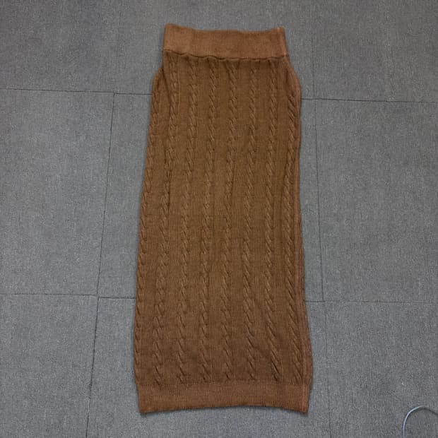 woolrich 울리치 케이블니트 H라인 스커트 