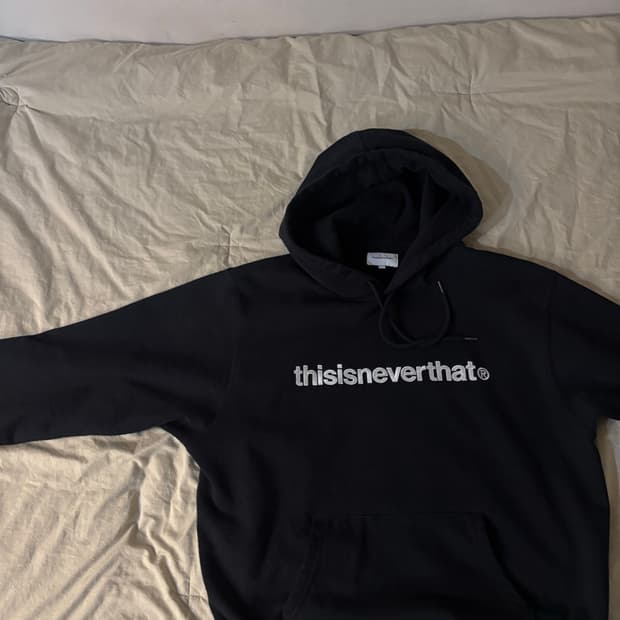 디스이즈네버댓 후드티 블랙