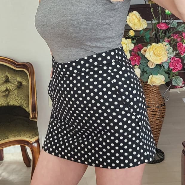 자라 땡땡이 치마 바지 스코트 44 사쥬