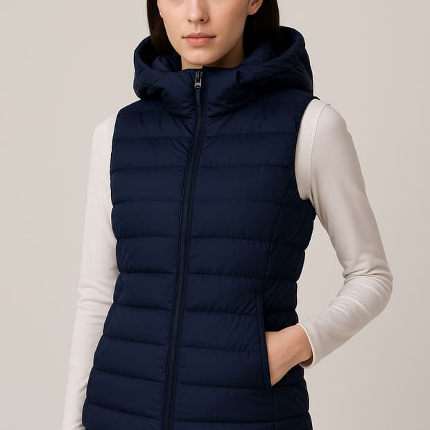 안다르 Andar 여성 오리털 미쳤다핏 요가패딩 누빔 조끼44~55