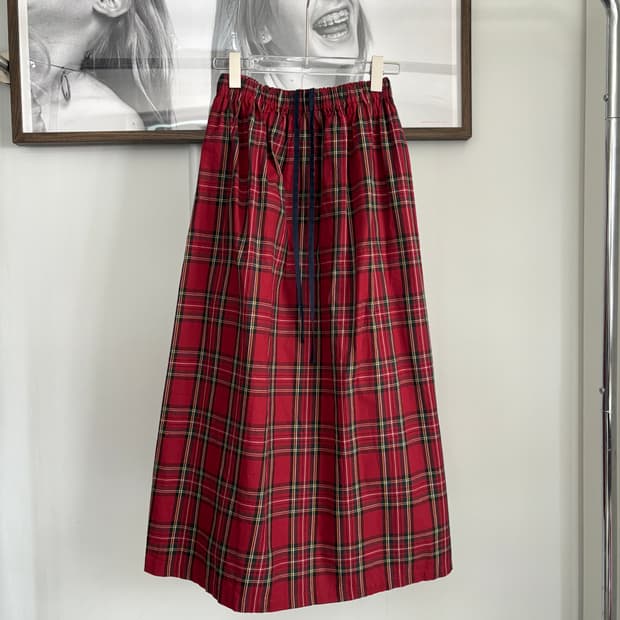 ichi. / tartan check skirt ( free size )