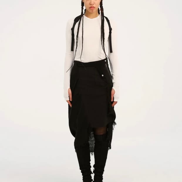 Hyeinseo- Fringed Skirt - 1