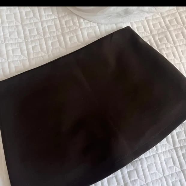 보헤미안서울 베이직 로우 미니스커트 브라운 M