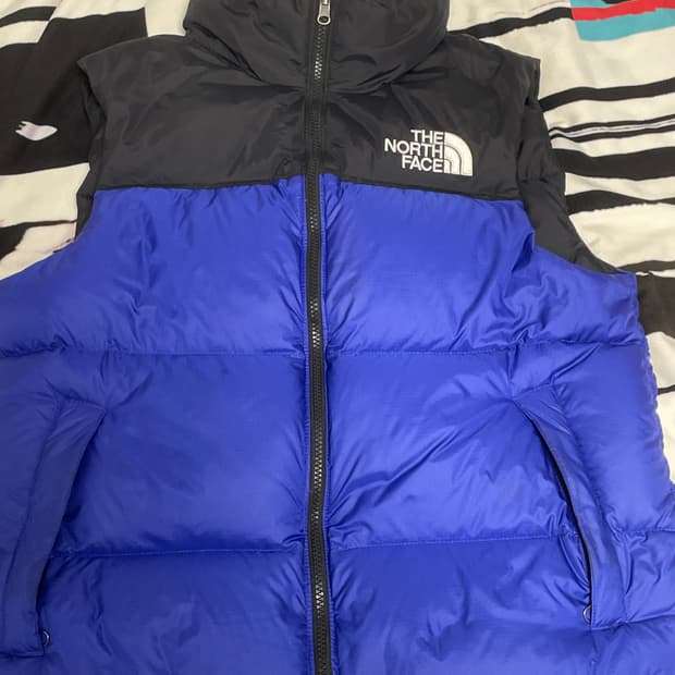 노스페이스 패딩조끼 m