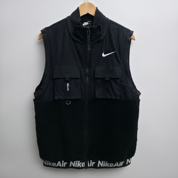 [L] 나이키 에어 블랙 플리스 조끼 베스트