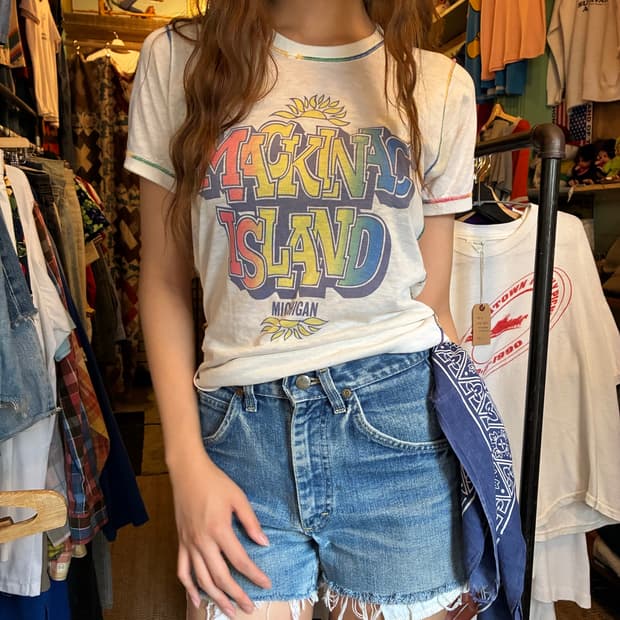 80’s Mackinac Island Rainbow Stitch Tee