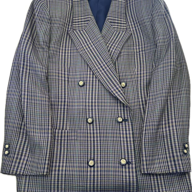 버버리 금장 체크 자켓