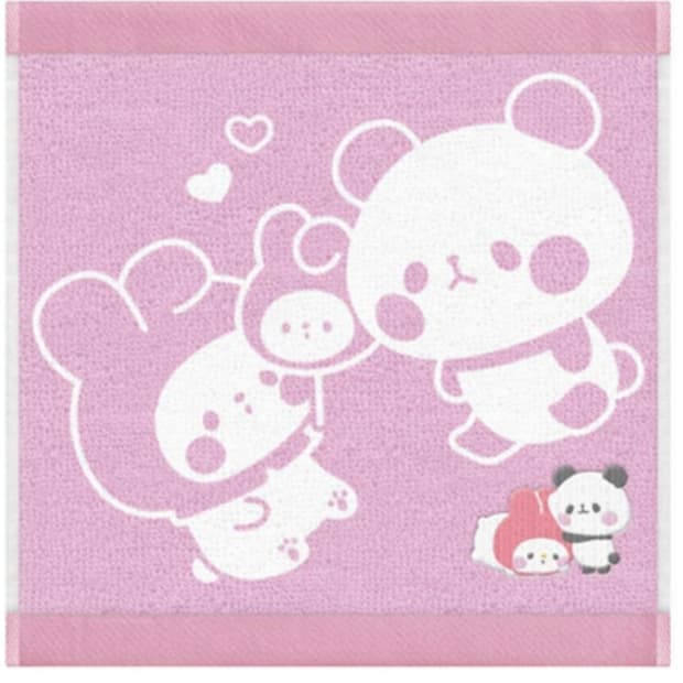 산리오 마이멜로디 양면 수건 25cm