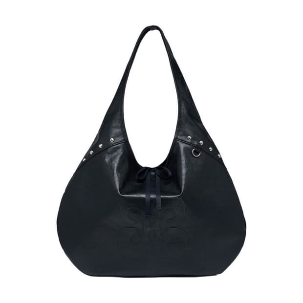 새제품/ 브라이튼 커피백 레더 블랙 보부상백 토트백 숄더백