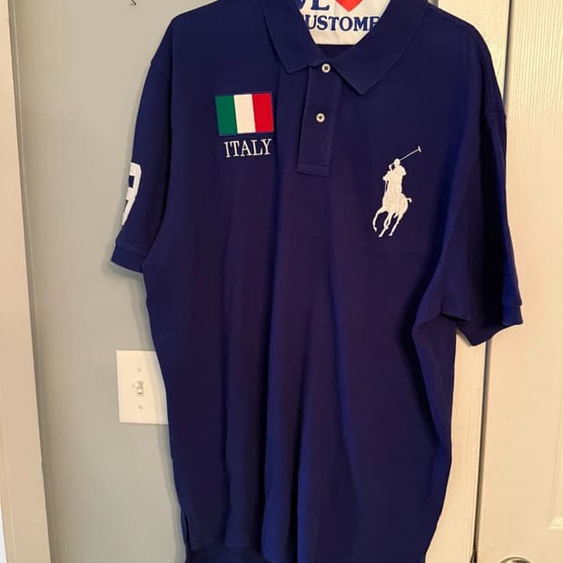 폴로 랄프로렌 빅포니 이탈리아 반팔 카라티 네이비 #3
