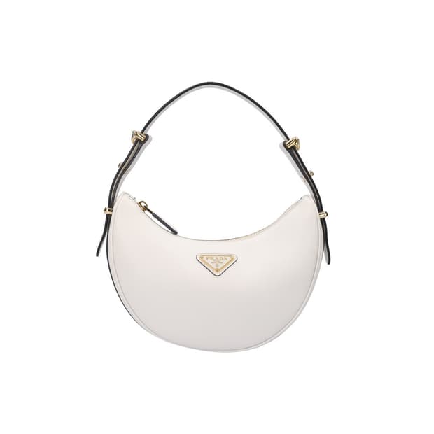 프라다 1BC194 아르케 레더 숄더백 화이트