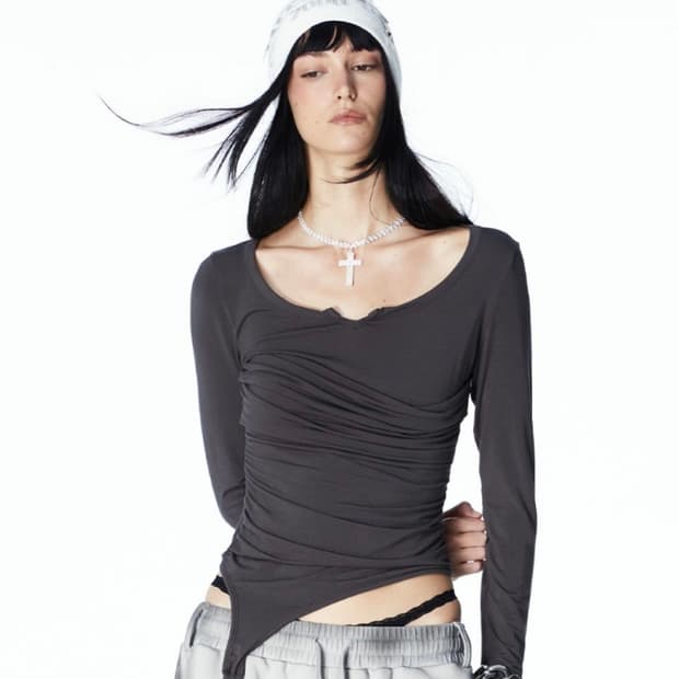 2000아카이브스 롱슬리브 차콜