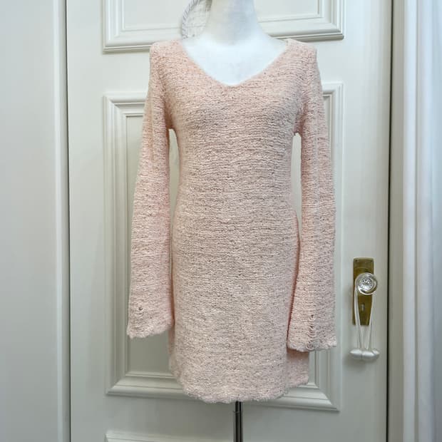 SNIDEL sheer pink glitter point cozy min