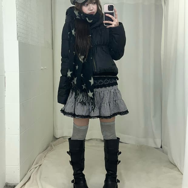 액시즈팜 블랙 별 니혼진 데일리 코디세트