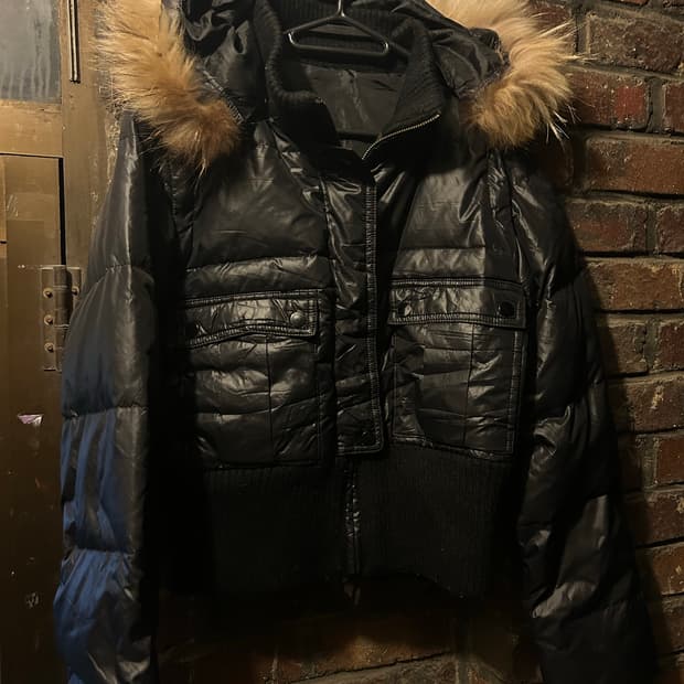 2000s JPN y2k 율프죠 블랙 숏 패딩