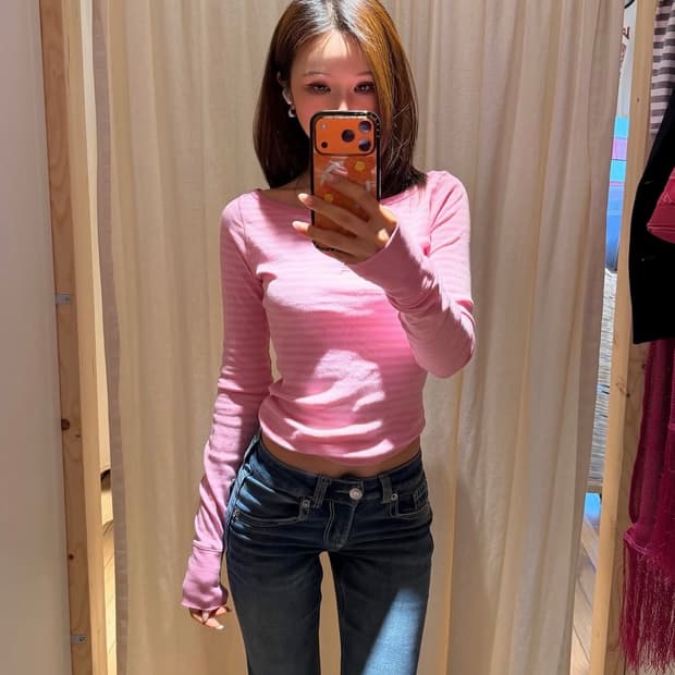 브랜디멜빌 핑크 탑