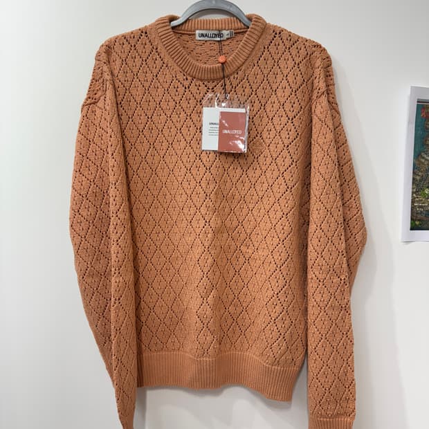 [어널로이드] 니트 풀오버, 오렌지, L