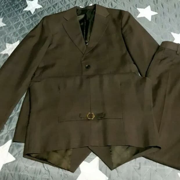 (맞춤정장) 구월양복 테일러드 클래식 수트+베스트 셋업 다크브라운