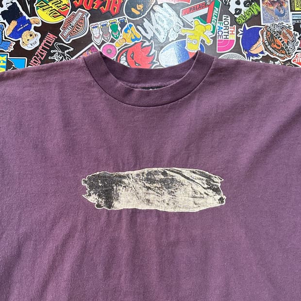 90s USA 식월드 대마 마리화나 빈티지 싱글스티치 티셔츠 XL