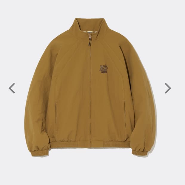 테켓 UNIV COLL ZIP-UP JACKET-CAMEL