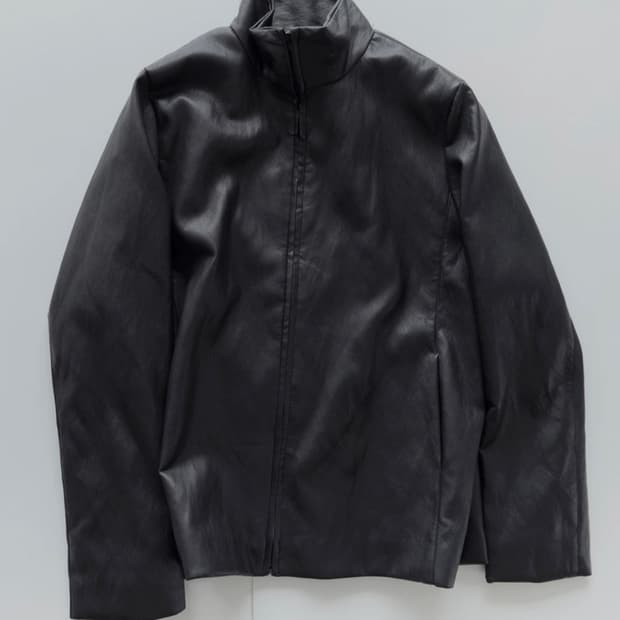 Seigi yuri leather zip jacket