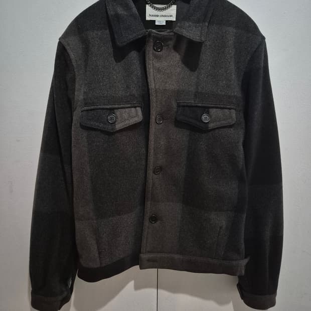 후세인 샬랴안 체크 울자켓