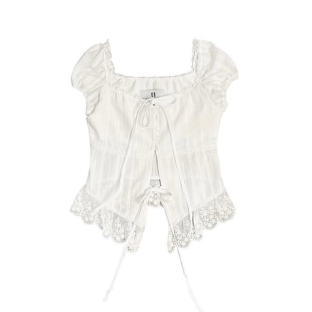 새상품 뉴얼린 로제 블라우스 S 